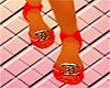 (Q)Red Chanel Flats