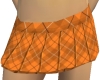 OrangePlaid Pleated Mini
