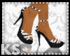 {K} Zebra/Black Sandals