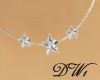 White Crystal Star Neckl