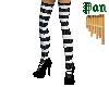 B&W Velvet Leggins