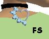 S Heart w/Aquamarin Gems