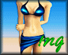 !MidnightBikini w/Sarong
