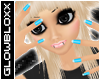 #Blue Plastic Nails#