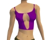 Purple Cut out Crop top