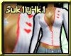 White Cardigan Red