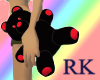Black and Red Teddybear
