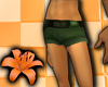 Belted Shorts: Green