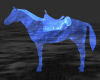 ghost horse - blue flame