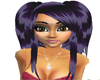 Black purple hair