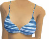 Ripple blue bikini top