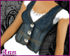 ANN Denim Vest T WHT