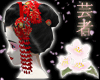 Red Yume Kanzashi