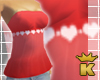 {K} Red Top w/hearts