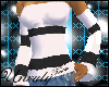 Tease White/Black Stripe