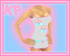 White/Rainbow Romper
