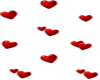 sticker red hearts