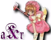 Sakura leaning sticker