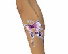 Pink Butterfly Leg Tatoo