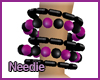 Plum & Black Beads