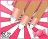 *CS* French Bling Nails