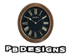 PB Black Wall Clock