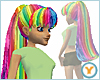 Rainbow Long Pony