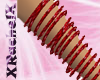 *RR* Red shimmer bangles