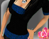 Leopard knitt shirt blue