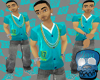 {Ss}87 Cardigan -Aqua
