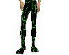 Neon skintight pants L