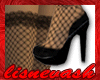 (L) Black Shoes/Fishnets