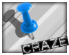 C ~ Blue Drawing Pin
