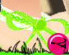 MORF LimeDots Bow Collar