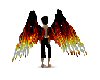 flaming devil angel wing