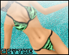 [S Zebra bikini -green
