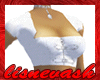 (L) White Buckle Bustier