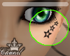Star face tattos
