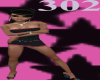 302 blk club dress