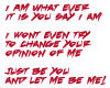 I Am...