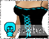 Black top - Turquoise