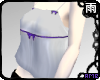 White Babydoll Top Prple