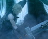 Cloud bearing two swords