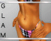 PinkBlack Plaid Bikini