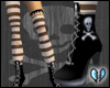 Black Skull Boots