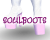 SoulBoots Pink and White