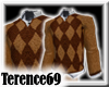 69 Sweater Argyle-Brown White