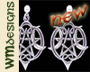 WM Moon Pentacle Earrngs