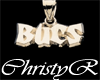 Gold Bucs Charm Necklace