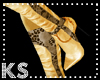 {K} Brown/Gold Stilettos